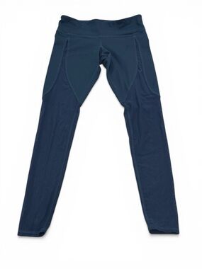 ALO Leggings Women’s Blue Ankle with Mesh Thigh & Calf/Ankle Small